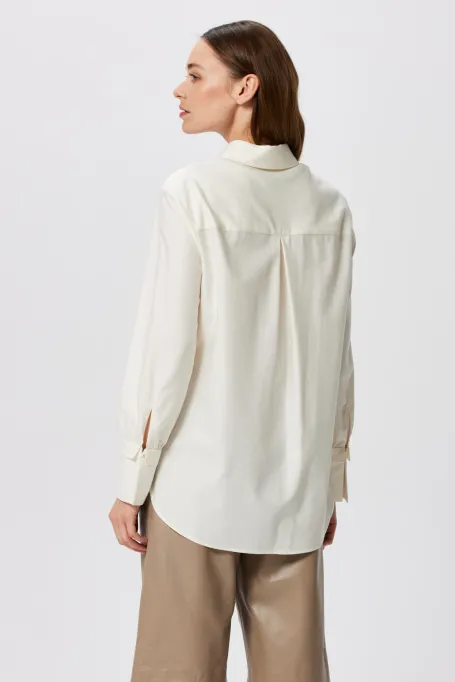 Hemd mit Wolle und Seide