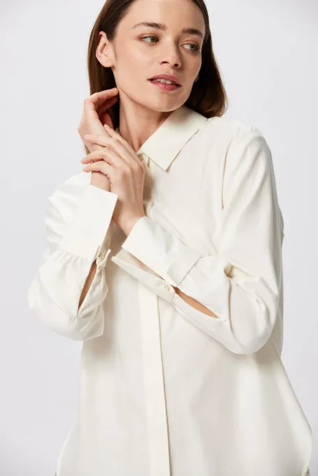 Hemd mit Wolle und Seide