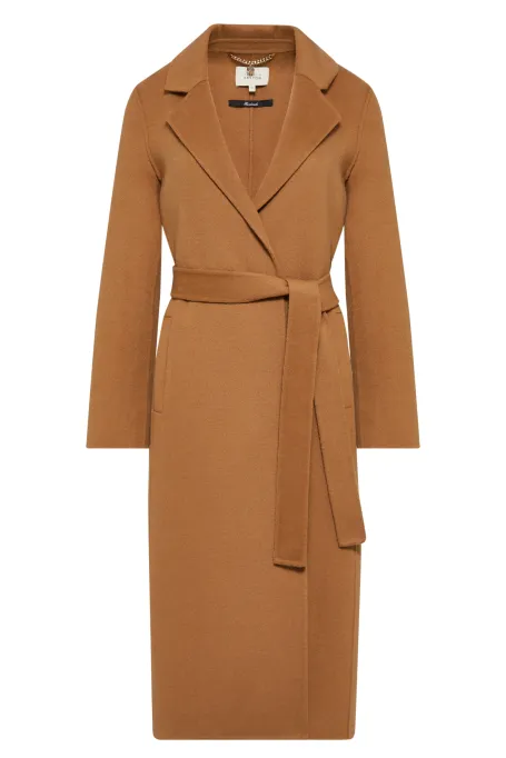 Doppelgesicht-Wollmantel mit Kaschmir