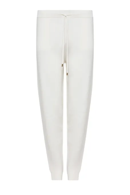 Cremige Hose aus Merinowolle