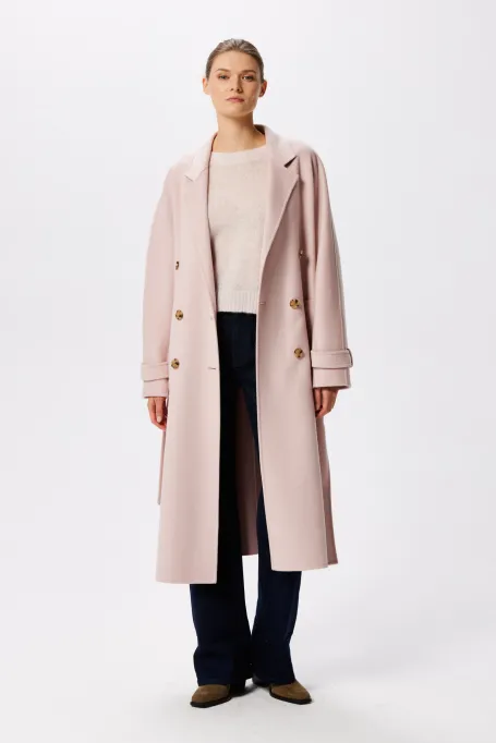 Mantel mit Doubleface-Seide