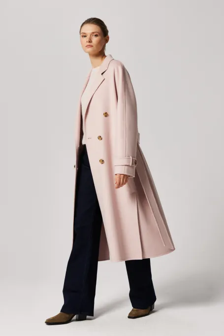 Mantel mit Doubleface-Seide