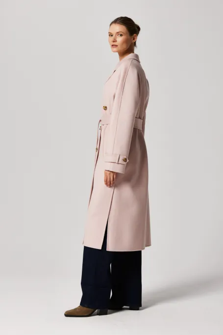 Mantel mit Doubleface-Seide