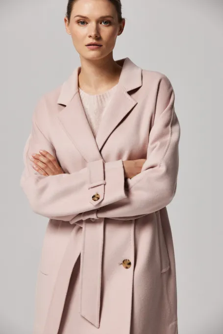 Mantel mit Doubleface-Seide