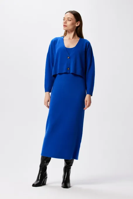 Kleid mit Merinowolle und Kaschmir