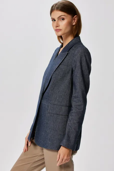 Leinenblazer marine Leinenblazer marine