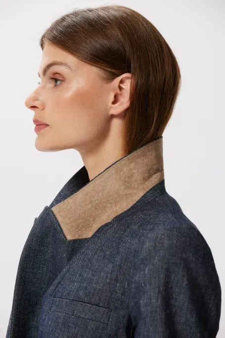 Leinenblazer marine Leinenblazer marine