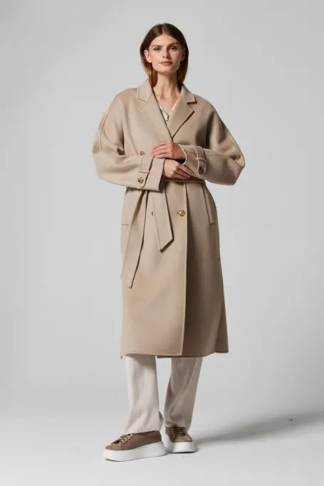 Mantel mit Doubleface-Seide