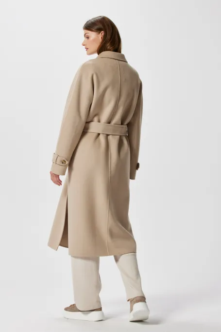 Mantel mit Doubleface-Seide