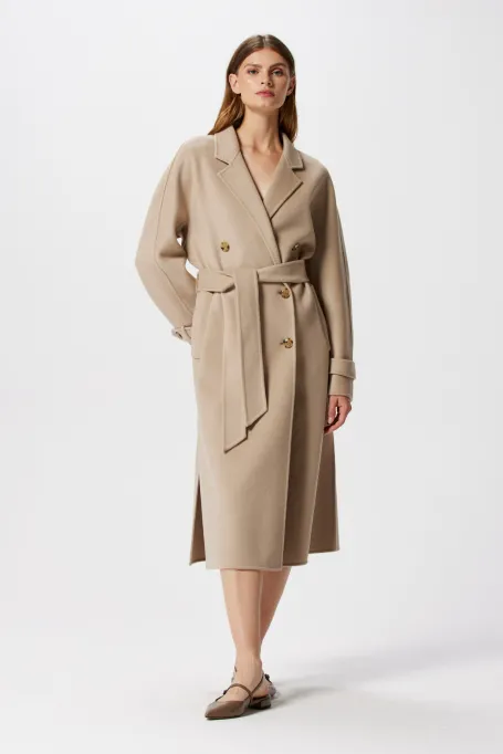 Mantel mit Doubleface-Seide