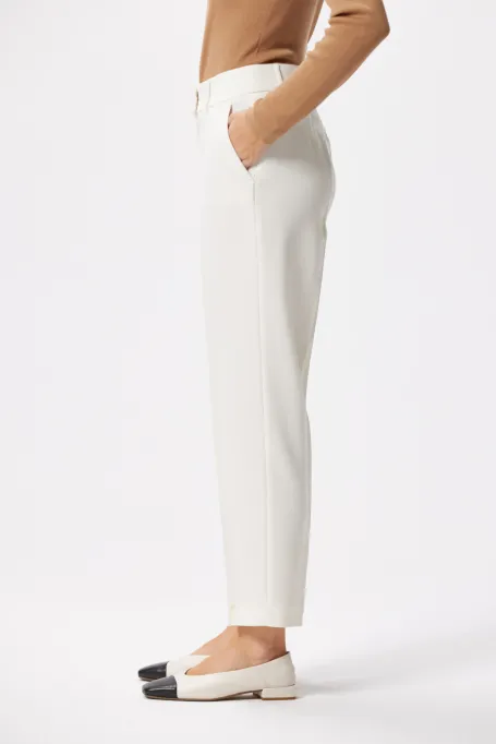 Weiße Lotto-Anzugshose