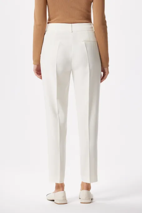 Weiße Lotto-Anzugshose