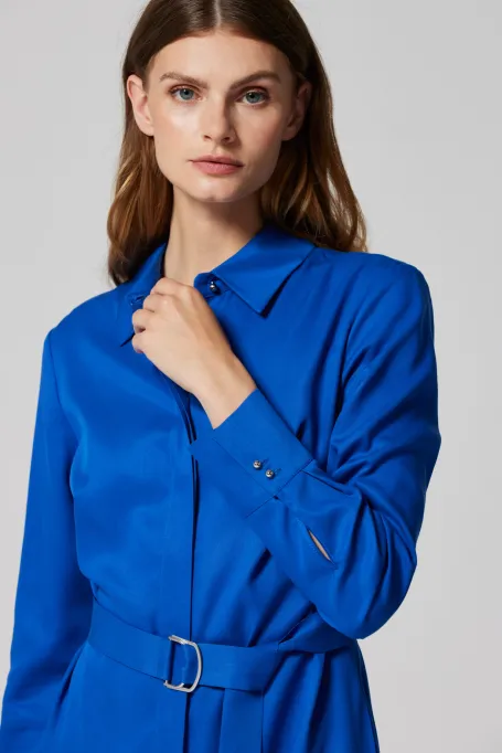 Schmizerrock mit Gürtel blau