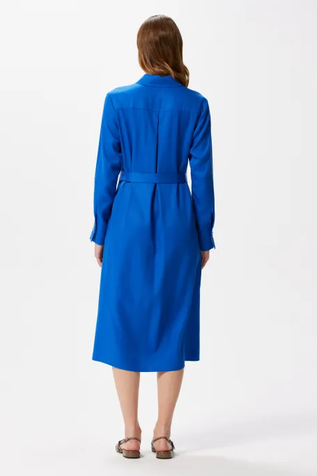 Schmizerrock mit Gürtel blau