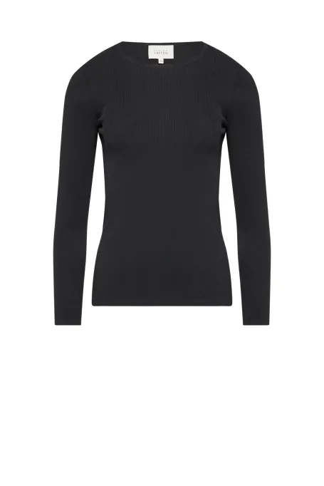 Graue Bluse mit Seide Emilly