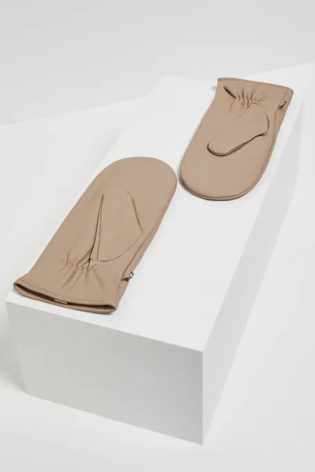 Lederhandschuhe mit abnehmbarem Riemen