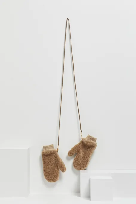 Camel Teddy Bear Wollhandschuhe
