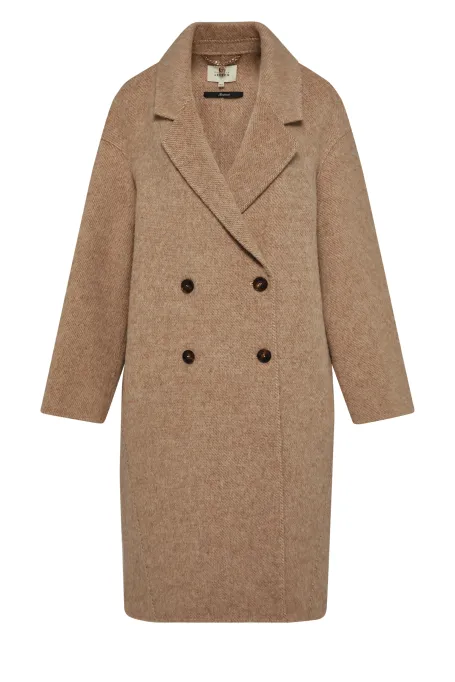 Mantel mit Alpaka doubleface