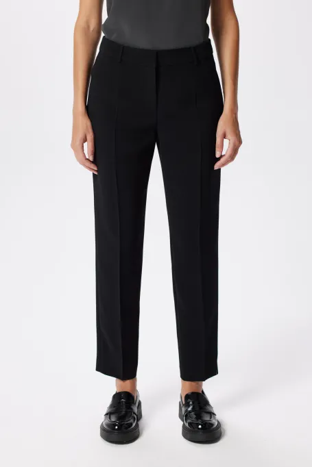 Elegante schwarze Lotto-Anzughose