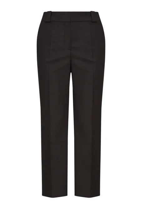 Schwarze Anzughose mit Wolle