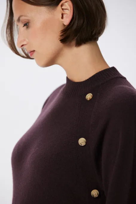 Braunes Wollkleid mit Kaschmir