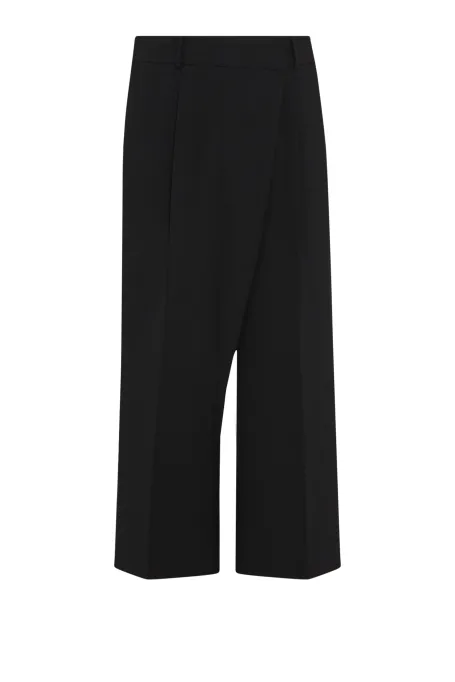 Schwarze Culotte-Hose