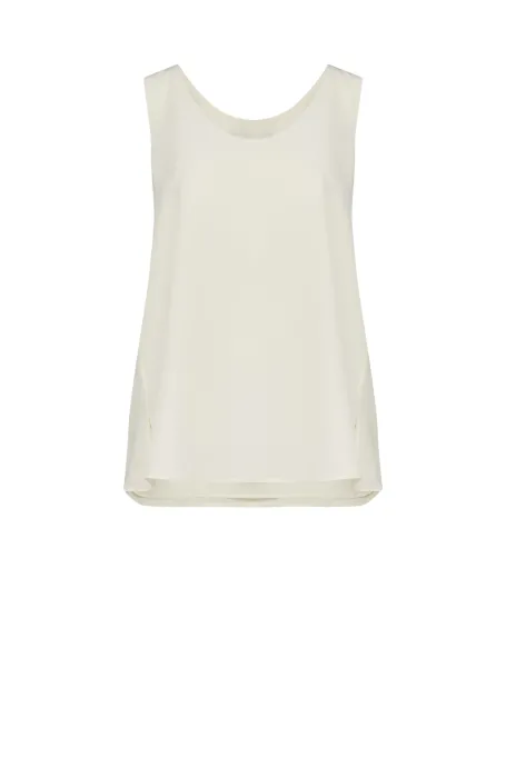 Weiße Bluse aus Seide