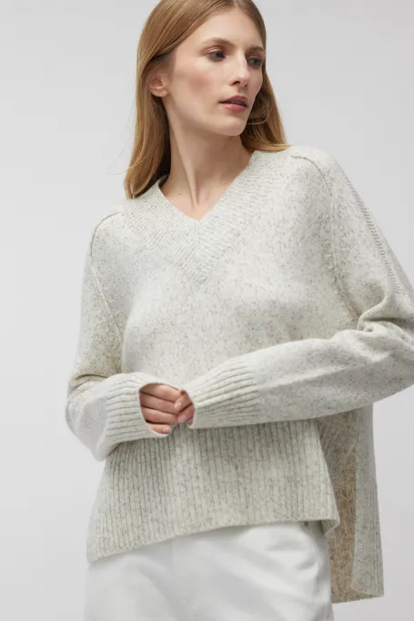 Pullover aus Kaschmir und Merinowolle