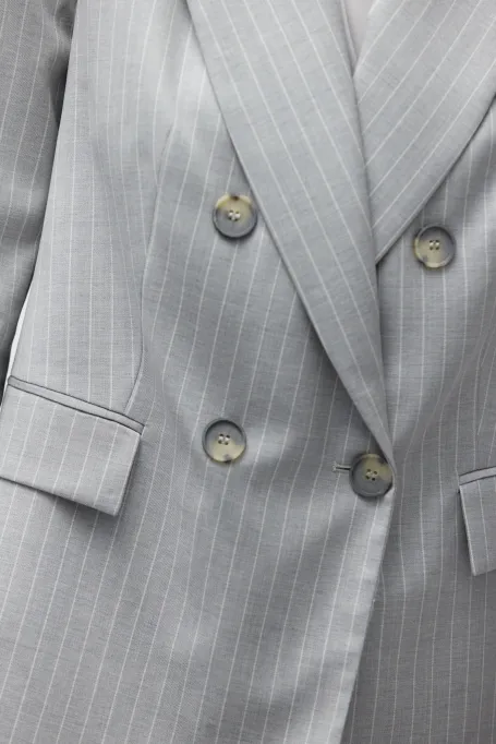 Grau wollener Tennissakko