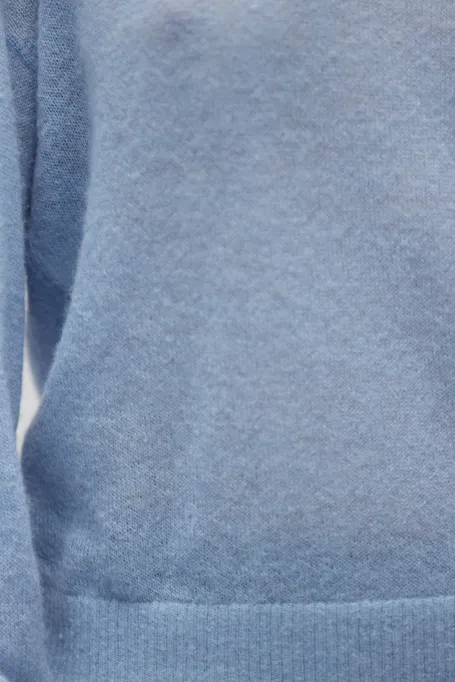 Hellbluse mit Alpakawolle