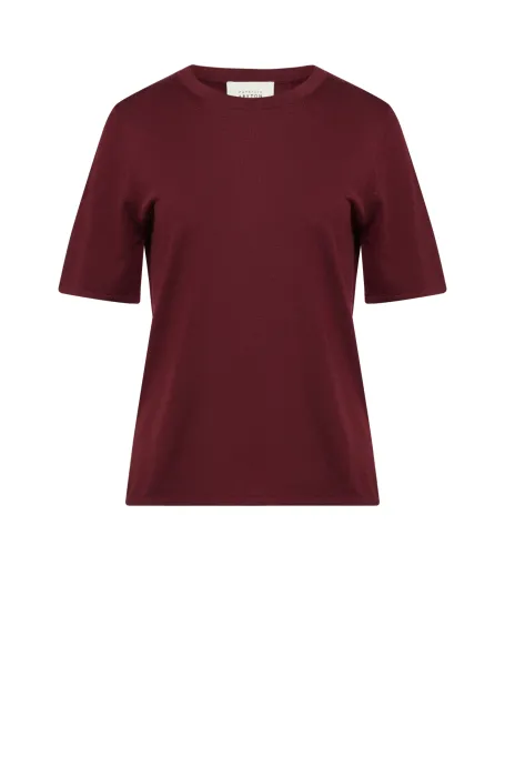 Kurzarm-Pullover aus Merinowolle