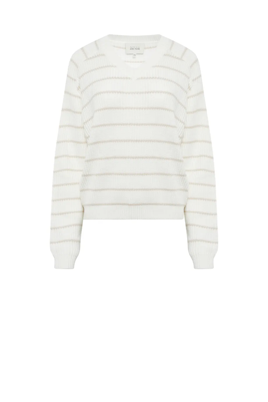 Pullover mit Seide gestreift Pullover mit Seide gestreift