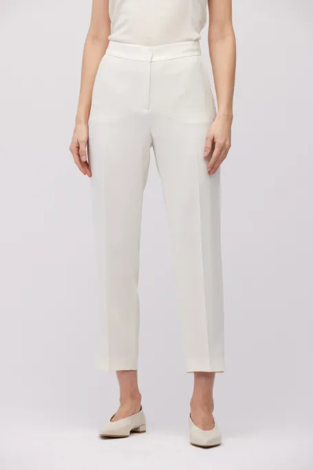 Weiße Lotto-Anzughose