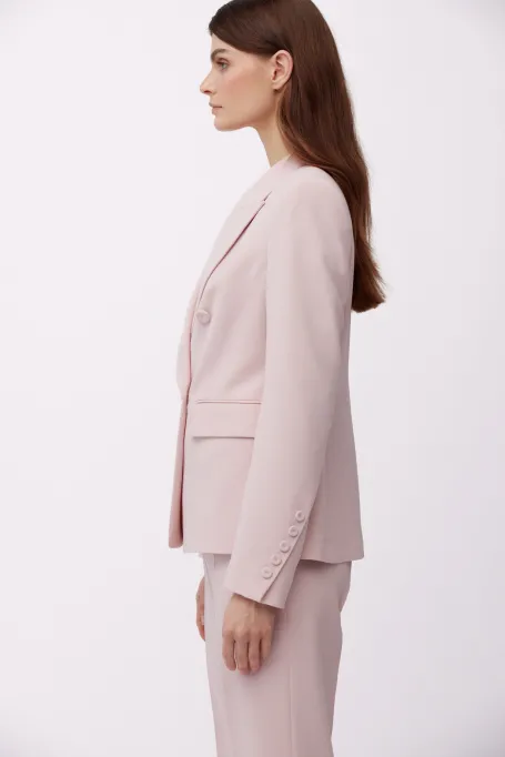 Zweireihiges Sakko für den Anzug in puderrosa