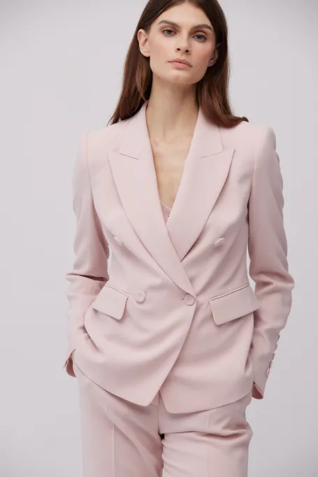 Zweireihiges Sakko für den Anzug in puderrosa