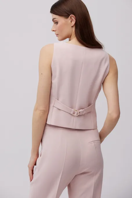 Anzugweste in Pudrosa