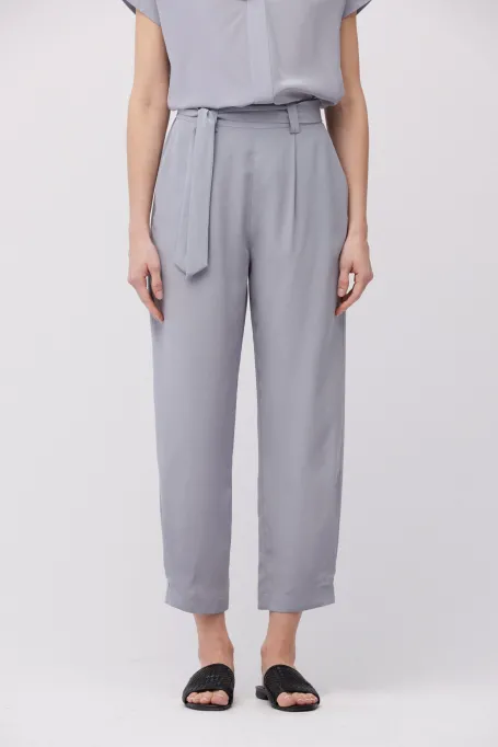 Lockere Seidenhose grau Lockere Seidenhose grau