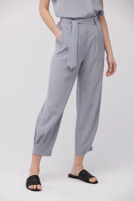 Lockere Seidenhose grau Lockere Seidenhose grau