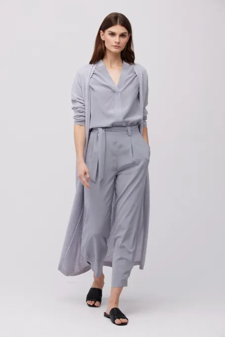 Lockere Seidenhose grau Lockere Seidenhose grau