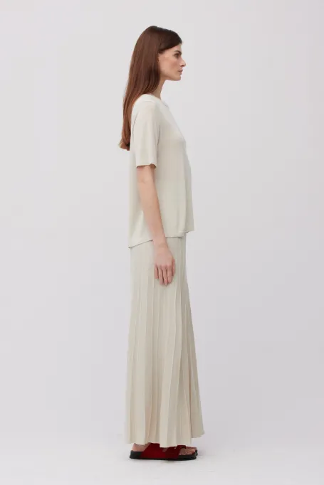 Bluse mit silbernem Faden