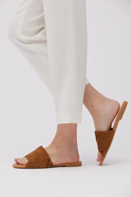 Wildleder-Pantoletten