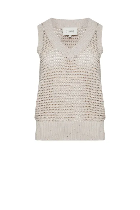 Beiges Ajour-Top