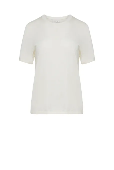 Weißer Strickpullover aus Kaschmir