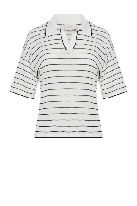 Gepunktetes Poloshirt