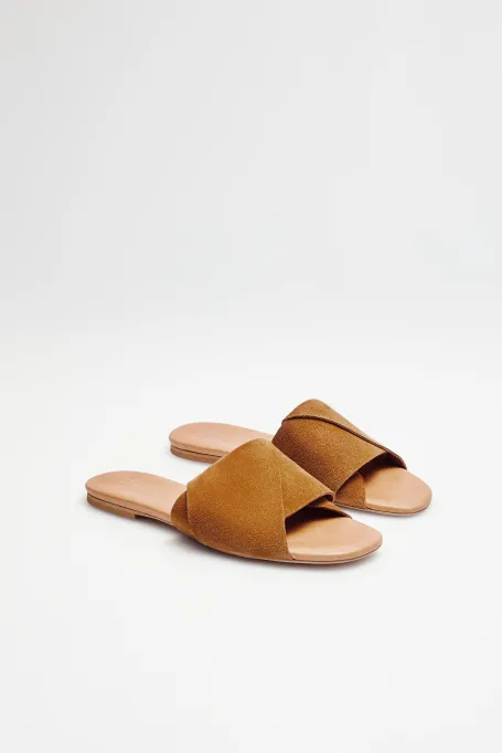 Wildleder-Pantoletten