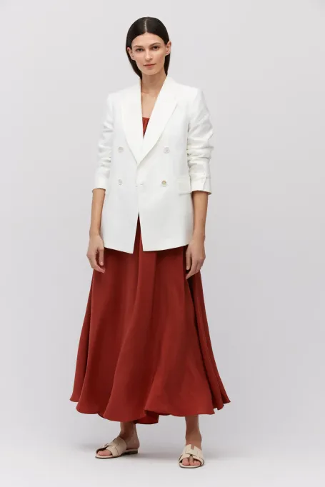 Weißes Leinenjackett für Anzug