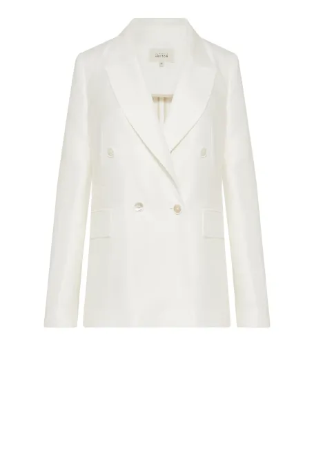 Weißes Leinenjackett für Anzug