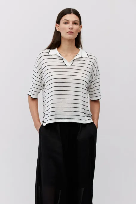 Gepunktetes Poloshirt