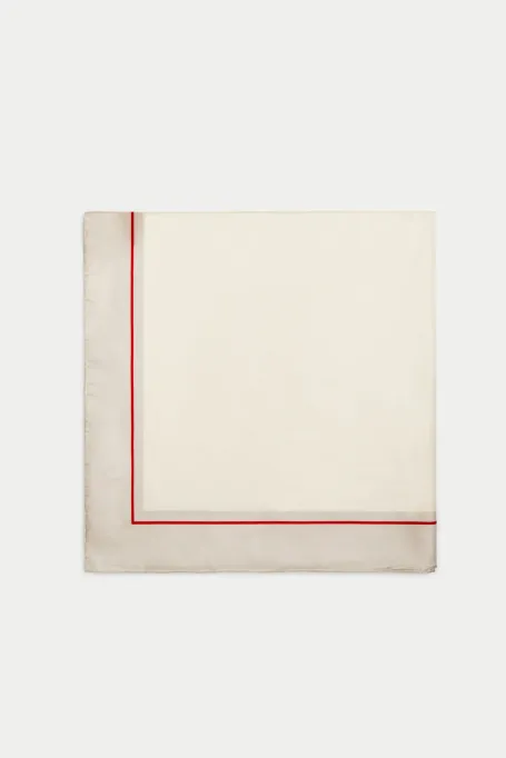 Beige Seidenschal