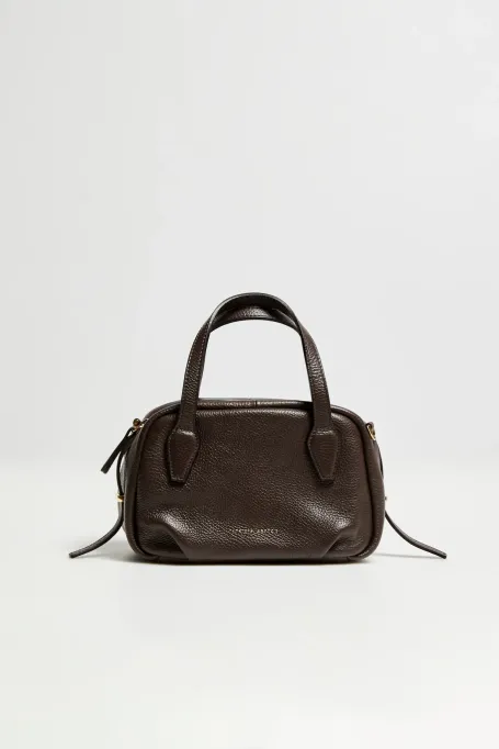 Kleine Tasche aus braunem Nappaleder